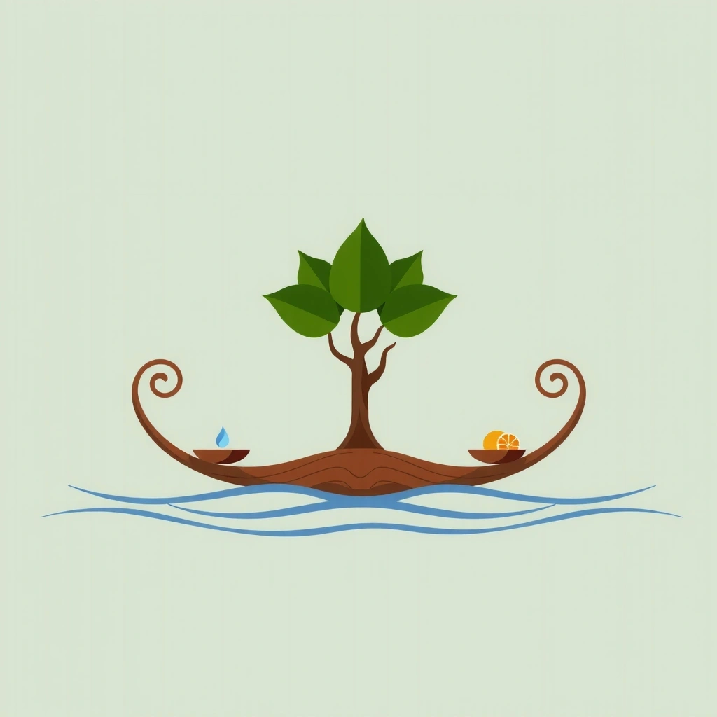 Complexe pentru sănătate generală, ilustrație cu echilibru și bunăstare holistică