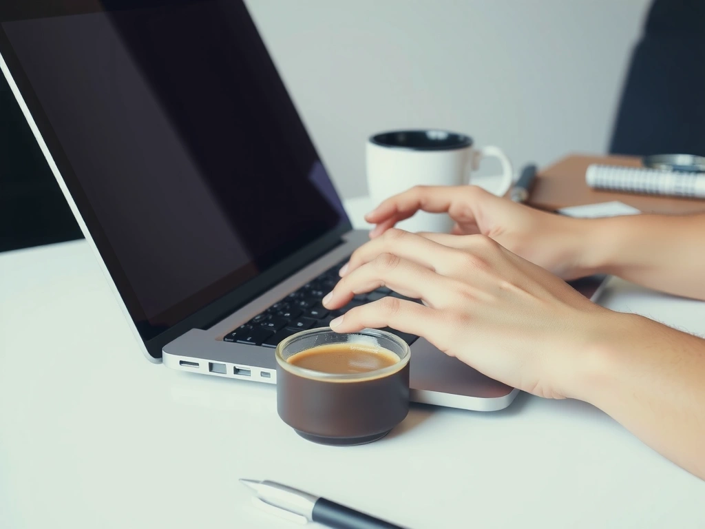 Imagine cu o persoană care scrie un mesaj, simbolizând comunicarea eficientă și suportul clienților.