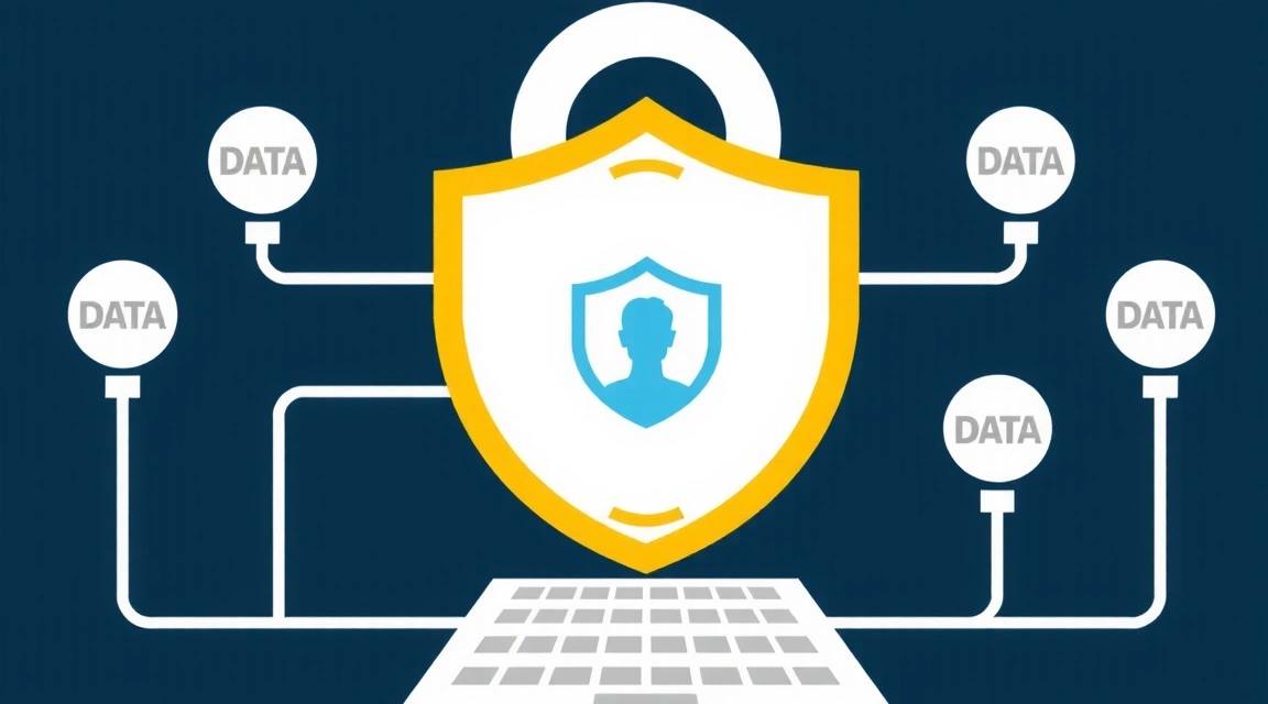 Ilustratie cu date personale si protectie cibernetica